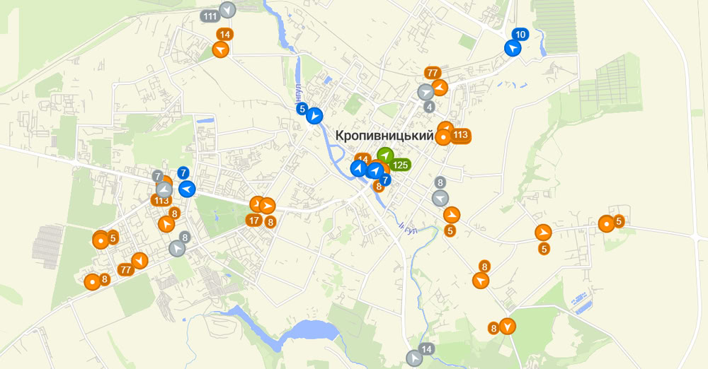 Розклад руху автобусів у Кропивницькому