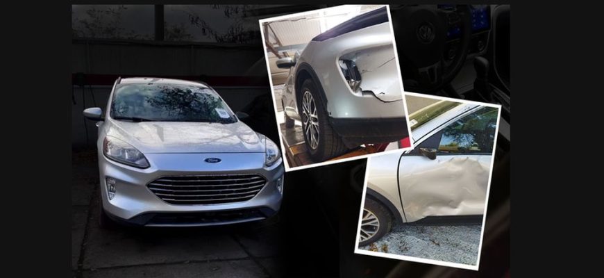 Процесс кузовного ремонта автомобиля с рихтовкой и покраской в профессиональном автосервисе