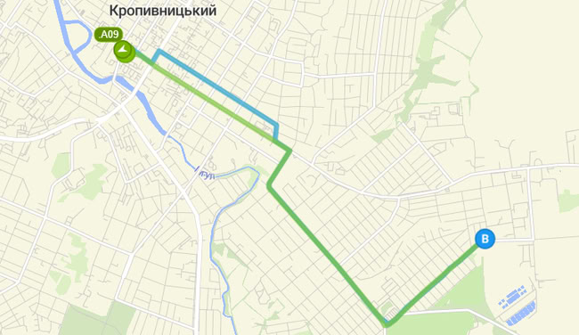 Розклад автобуса 126А у Кропивницькому