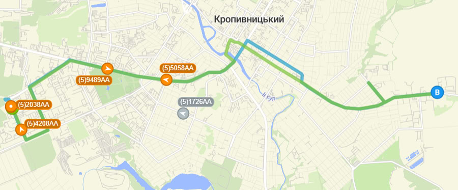 Расписание маршрутки 5 в Кропивницком
