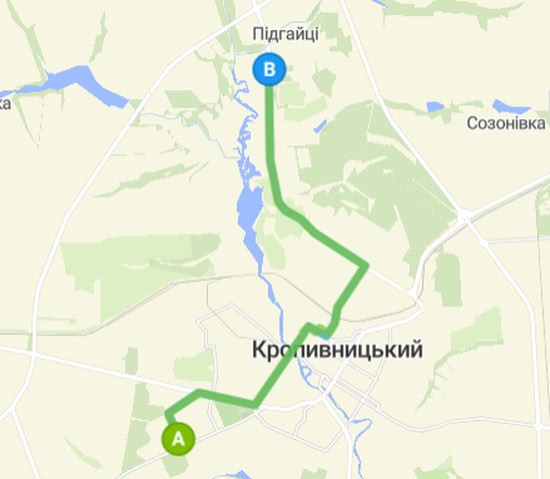 Расписание маршрутки 15 в Кропивницком