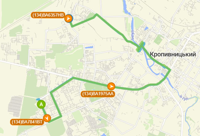 Расписание маршрутки 134 в Кропивницком