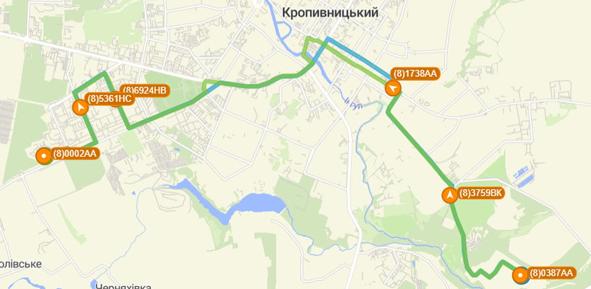 Расписание маршрутки 8 в Кропивницком