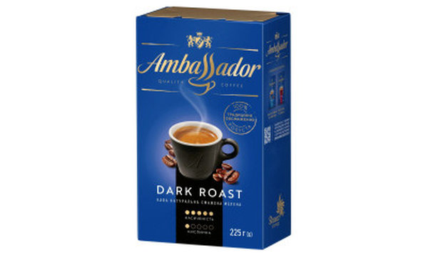 Кава мелена Ambassador Dark Roast 225 г